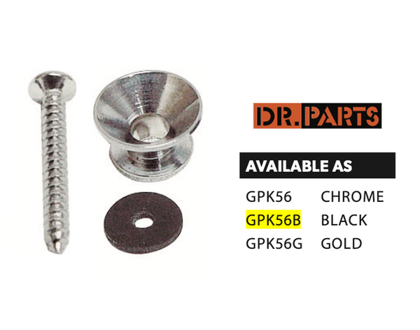 DR. PARTS - Black end pin with end pin felt