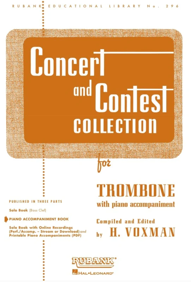 Concert and Contest Collection Trombone & Piano Accomp