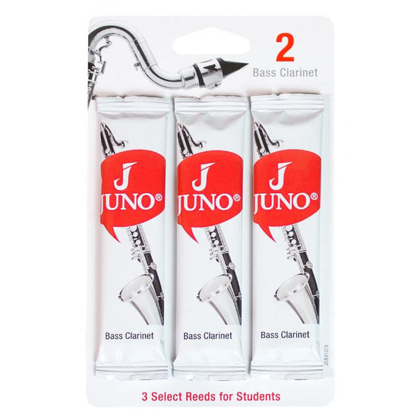 Juno Bass Clarinet Reeds - Grade 2.0 - Card of 3