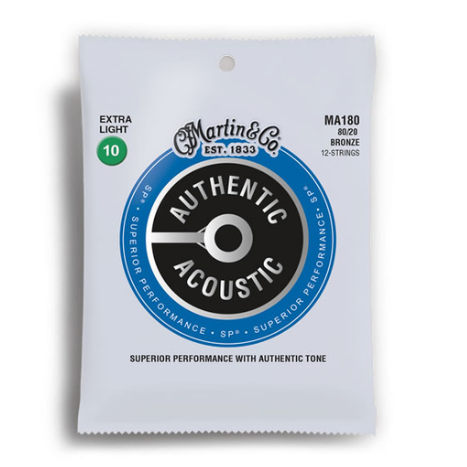 Martin & Co 12-String Acoustic Guitar Strings - Extra Light 10-47
