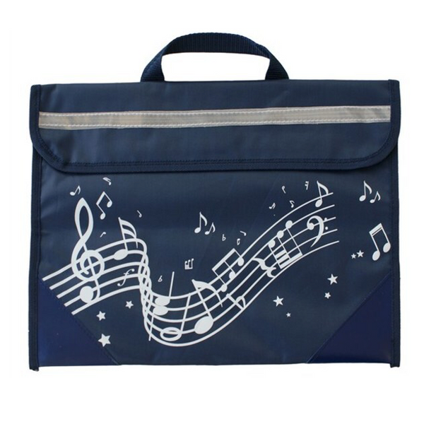 Musicwear - Wavy Stave Music Bag - Navy Blue
