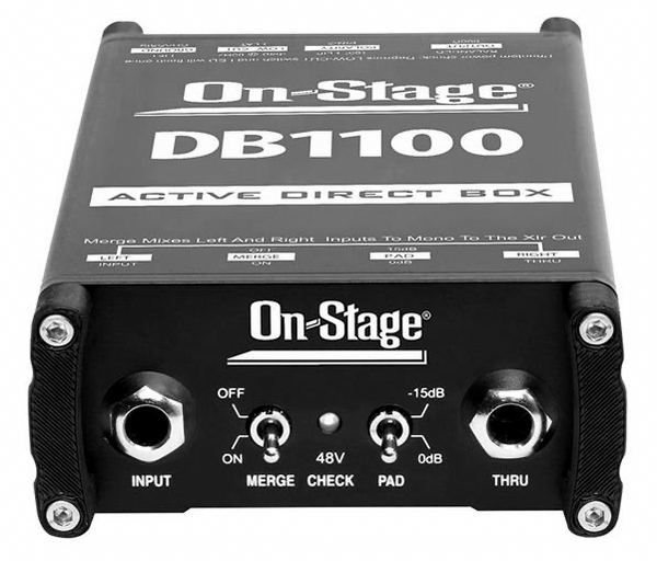 On Stage Phantom Powered Active Stereo Direct Box