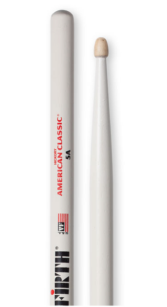 Vic Firth	Drum Sticks Wood Tip 5A White Finish