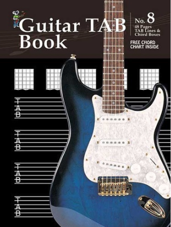 Progressive Manuscript Book 8 Guitar Tab 48pgs