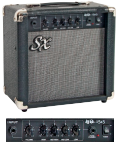 SX 15 Watt Black Bass Amp Custom Speaker