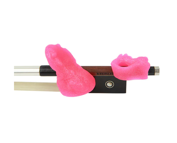 Things 4 Strings Bow Hold Buddies - Fish & Frog - Pink