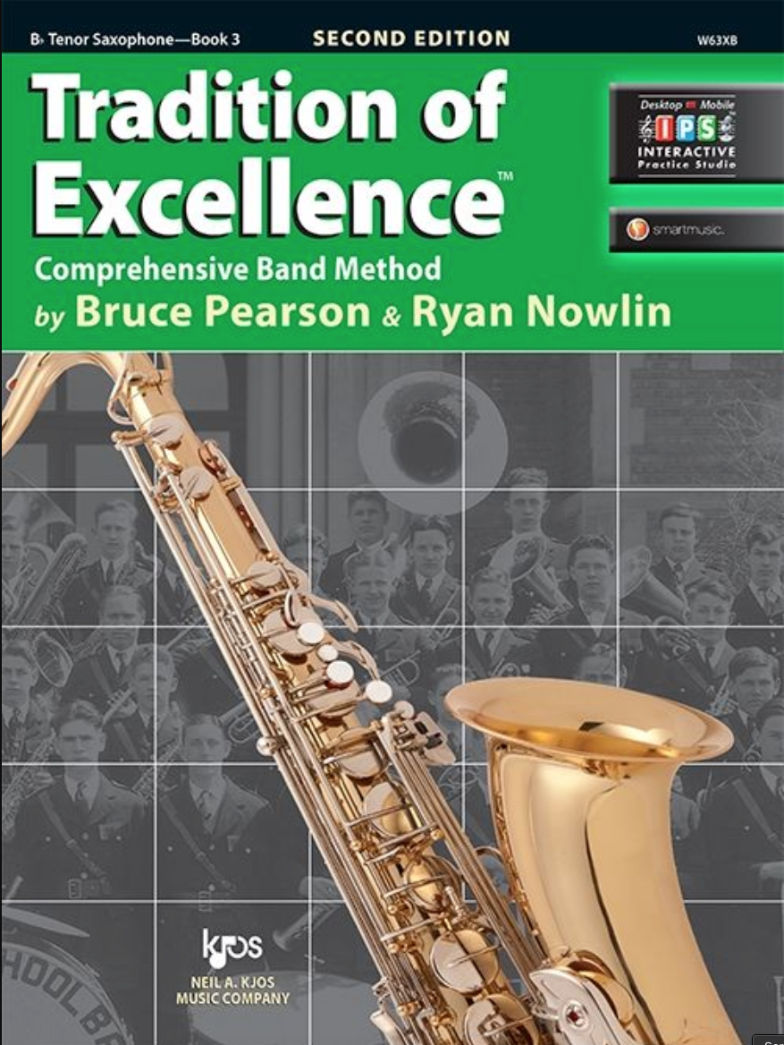 Tradition of Excellence Tenor Sax Book 3