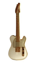Mini Pin Tele Guitar White