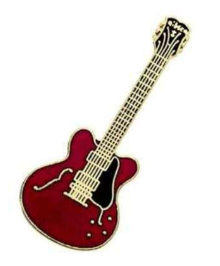 Mini Pin 335 Guitar Red