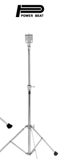 POWERBEAT - Chrome plated, drum pratice pad stand - 6mm - Short