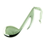 Quaver Note Ornament - Silver