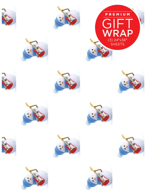 Gift Wrap Paper - Christmas Snowman Theme