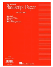 Deluxe Manuscript Paper Pad - 96 Pages