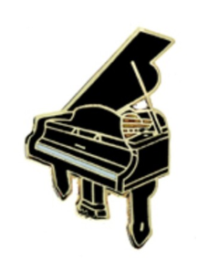 Mini Pin/Brooch - Grand Piano