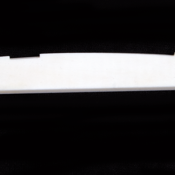 Acoustic Guitar Bone Saddle - Compensated B. 76.5 x 3 x 10mm.