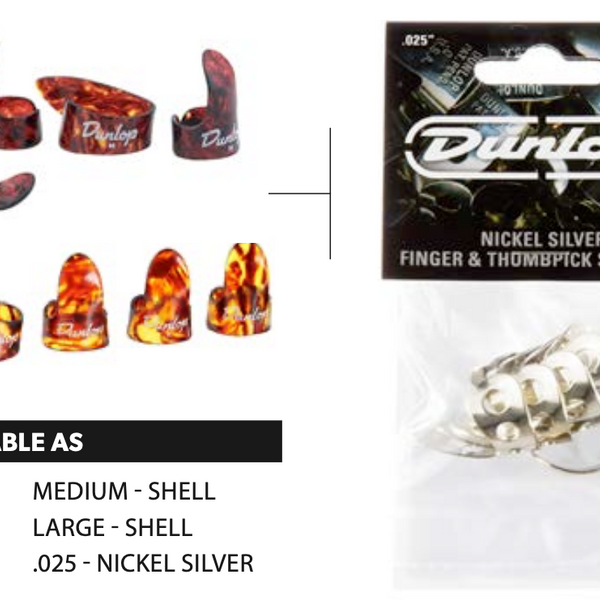 DUNLOP 33P Thumb & Finger Picks 0.25