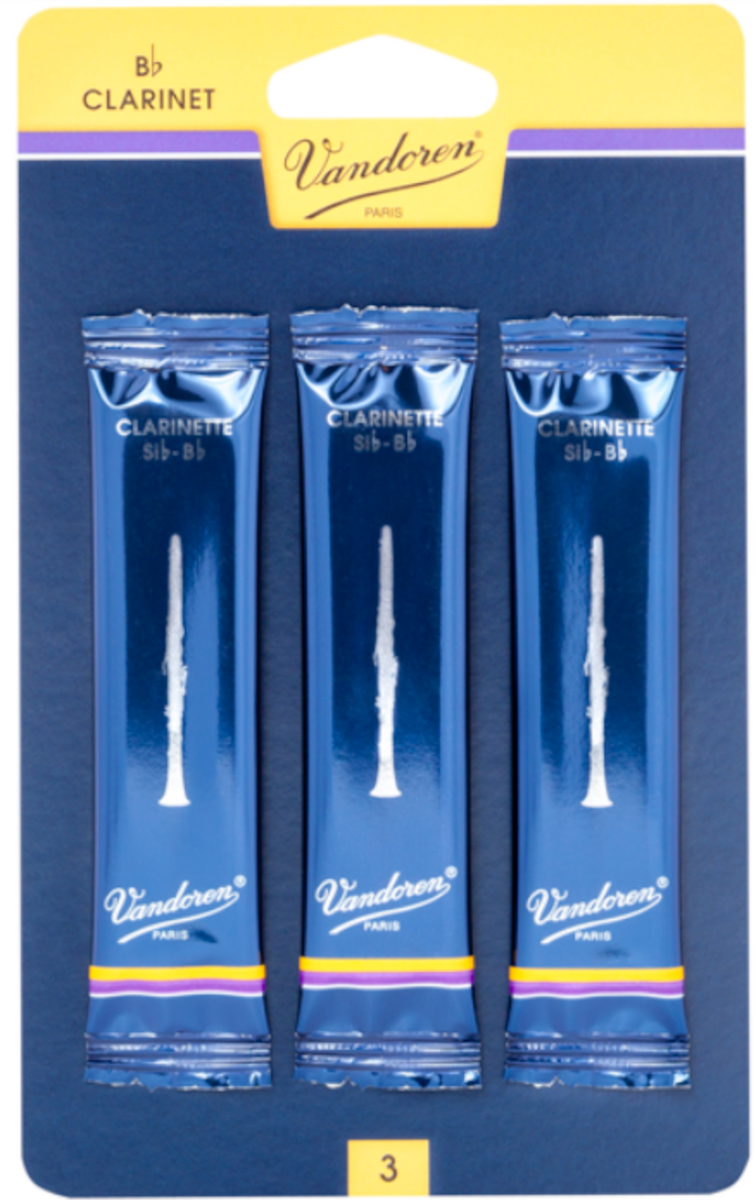 Vandoren Clarinet Reeds Grade 2.0 - Card of 3
