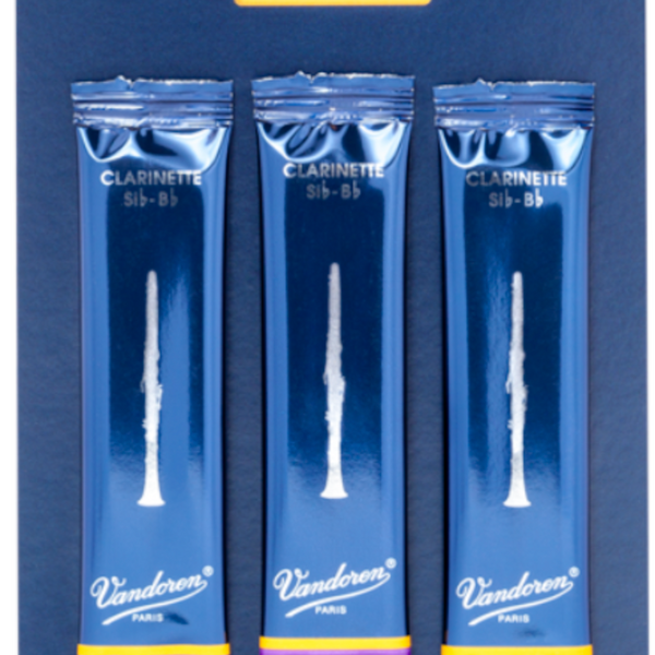 Vandoren Clarinet Reeds Grade 2.0 - Card of 3