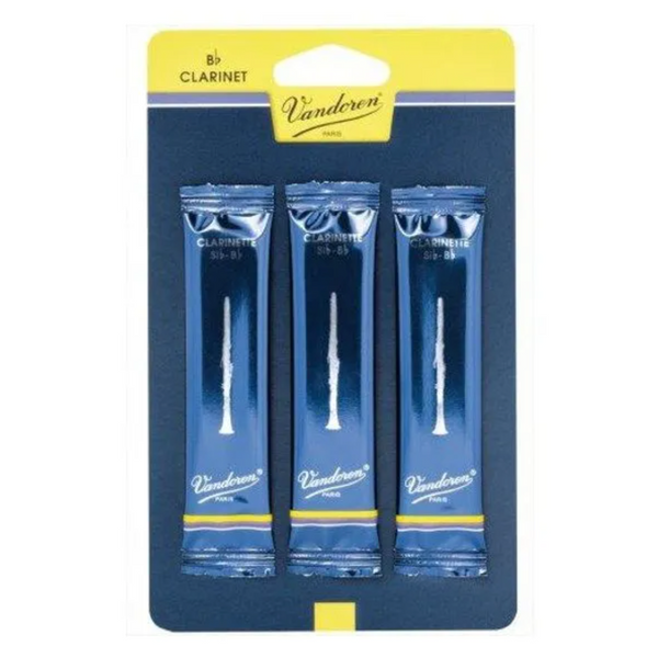 Vandoren Clarinet Reeds Grade 2.5 - Card of 3