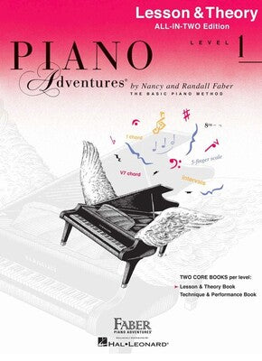 PIANO ADVENTURES ALL IN TWO 1 LESSON & THEORY