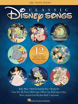Classic Disney Songs Big Note Piano