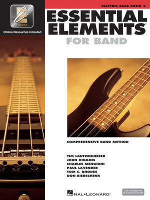 ESSENTIAL ELEMENTS FOR BAND BK2 ELECTRIC BASS BK/OLM EEI