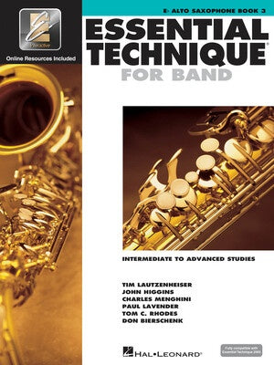 Essential Technique For Band Book 3 Alto Sax EEI