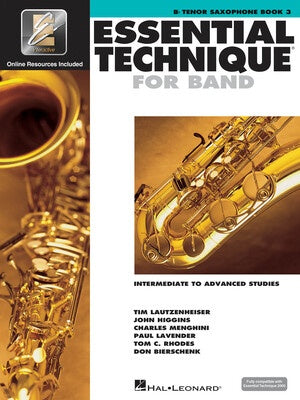Essential Technique For Band Book 3 Tenor Sax EEI