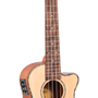 Tenor electric acoustic cutaway ukulele spruce top