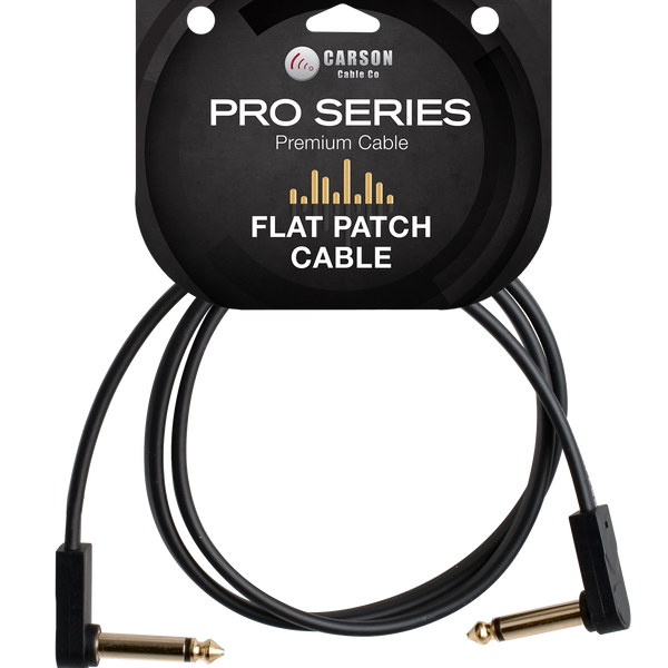 Carson 3 Ft Flat Patch Cable - Pro Series