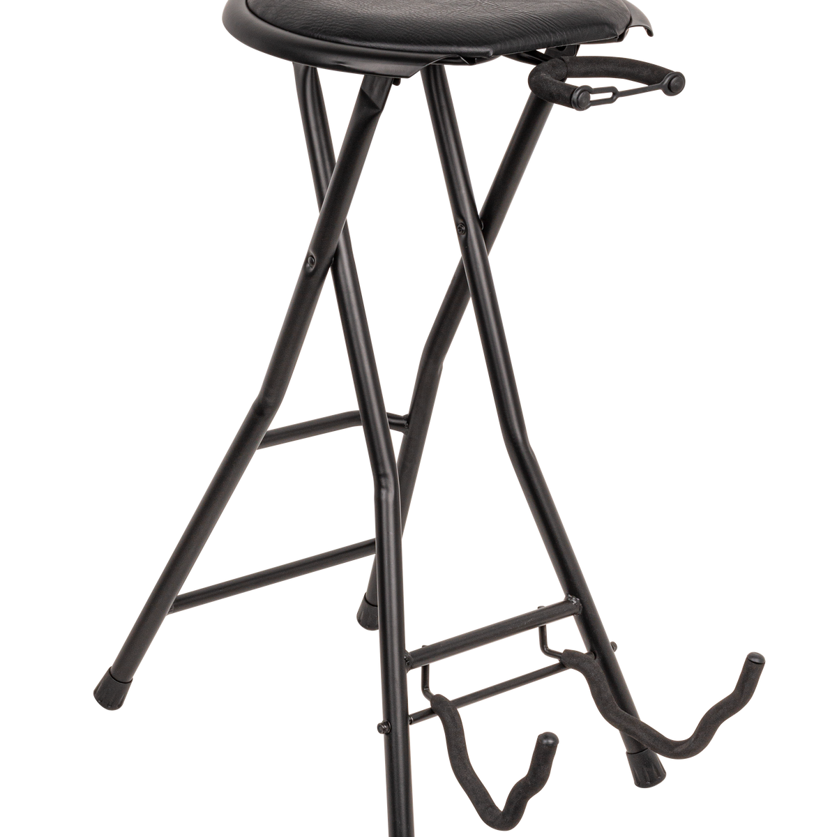 Guitarist Performer Stool with Guitar Stand