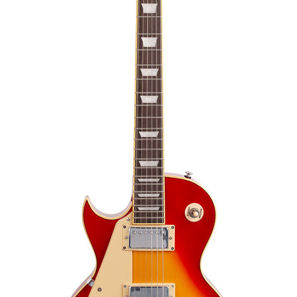 LP Style Electric Guitar  - 4/4 size Cherry Sunburst Left Hand