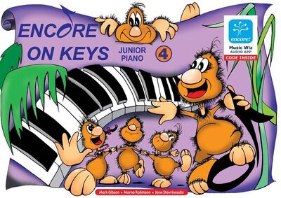 Encore on Keys Junior Piano Lev 4 BK/OLA Flash Cards