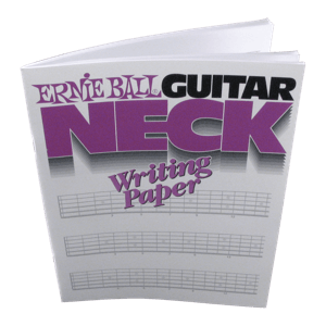 Ernie Ball Guitar Neck Writing Paper