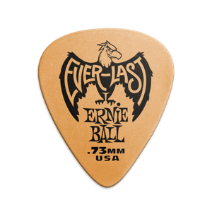 Ernie Ball 0.73 mm Everlast Picks 12 Pack, Orange
