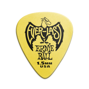 Ernie Ball 1.5 mm Everlast Picks 12 Pack Yellow