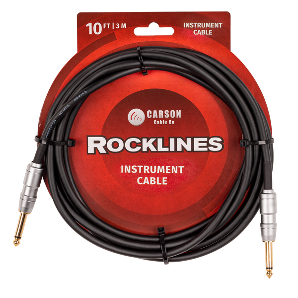 Carson Rocklines 10 ft Instrument Cable - Straight