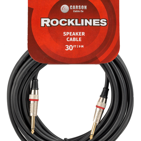 Carson 30 ft Speaker Cable - gold plated shafts