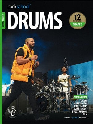 Rockschool Drums Grade 2 2018-2024 BK/OLA
