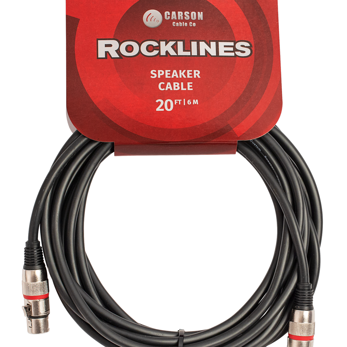 Carson 20 Ft Speaker Cable - XLR (M) to XLR (F)