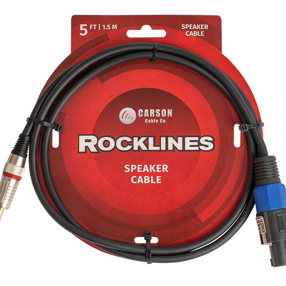 Carson Cable Co. Rocklines Speaker Cable (5 FT/ 1.5 M)