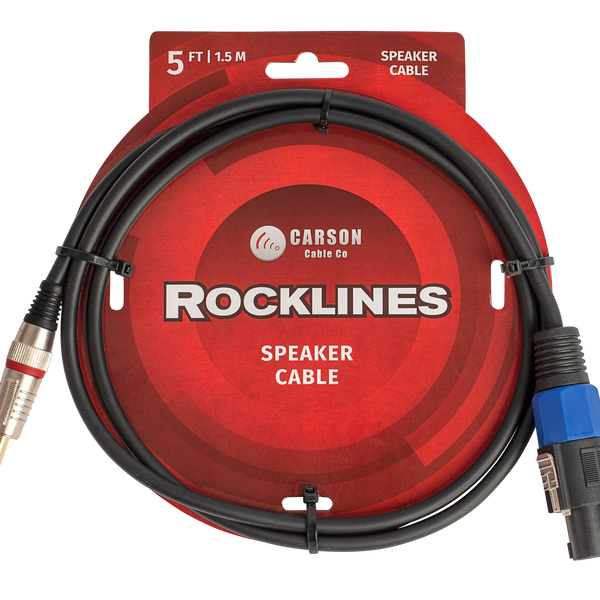 Carson Cable Co. Rocklines Speaker Cable (5 FT/ 1.5 M)