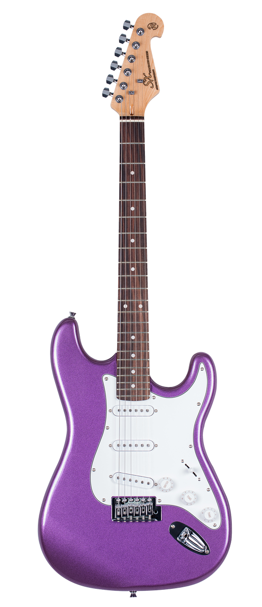 Electric Guitar & Amplifier Package (4/4 Size, Purple)