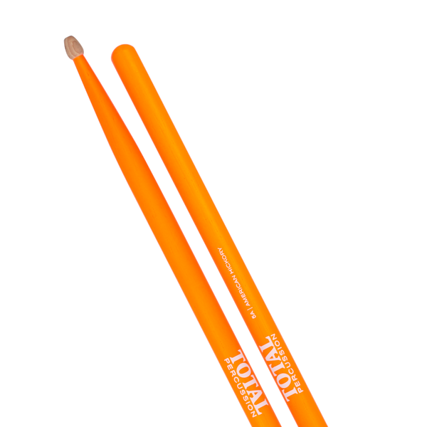 Total Percussion 5A Drum Sticks - Fluorescent Orange