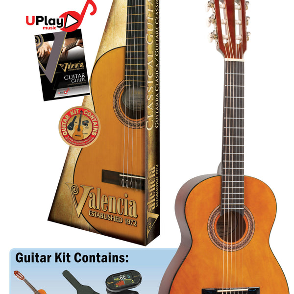 Classical Guitar Package Includes Bag & Tuner