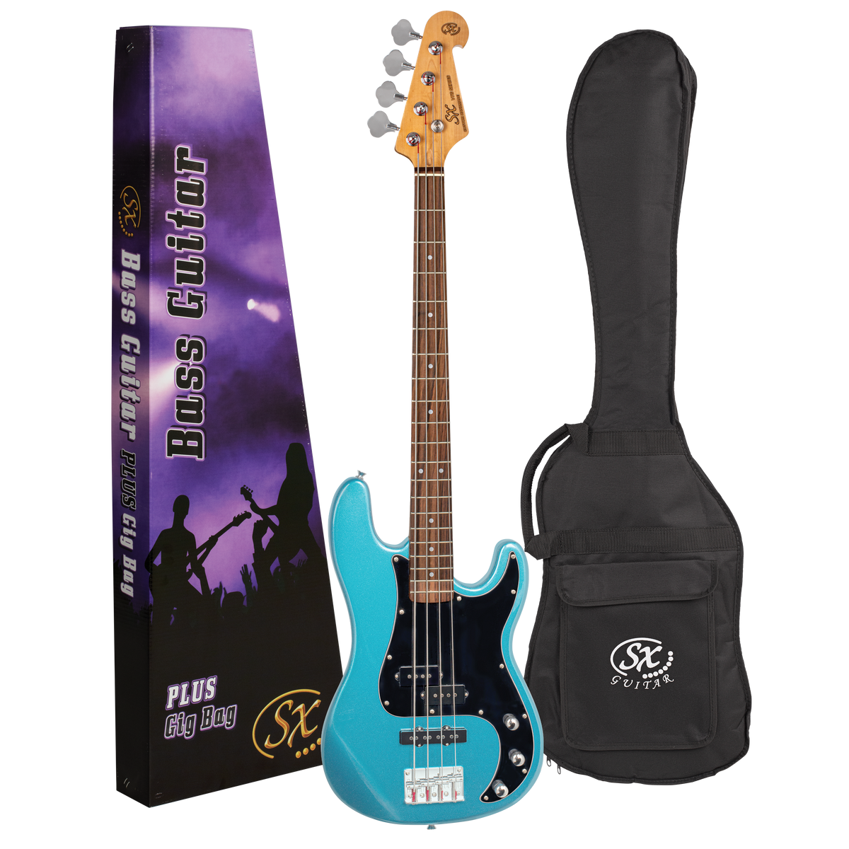 Vintage Style Bass Guitar Plus Gig Bag