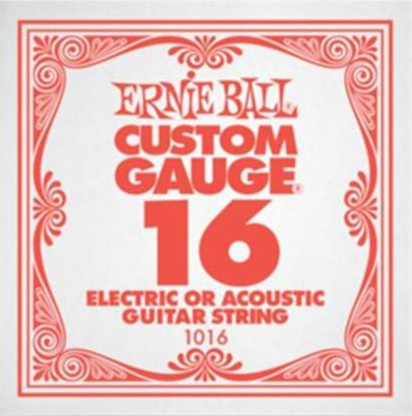 Ernie Ball Acoustic/Electric Individual Guitar String - .016