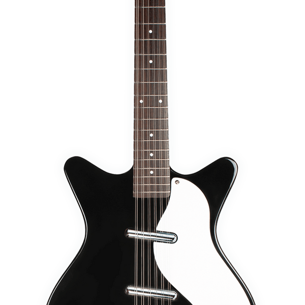 Danelectro 12-String Electric Guitar - Black, Double Cutaway