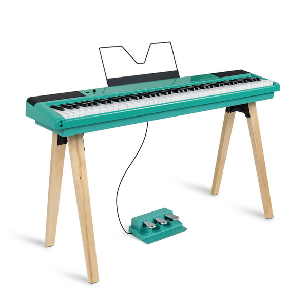 Alesis Recital Home 88-Key Digital Piano w/ Wood Stand - Turquoise