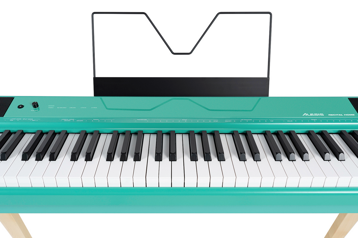 Alesis Recital Home 88-Key Digital Piano w/ Wood Stand - Turquoise